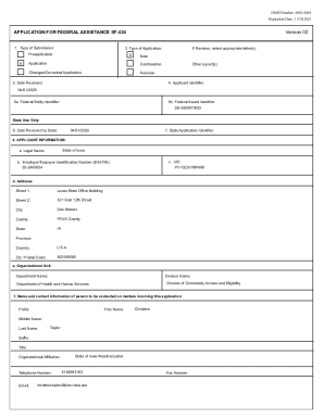 SF-424 Application for Federal Assistance
