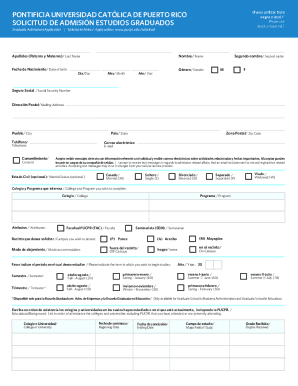 Graduate Admissions Application