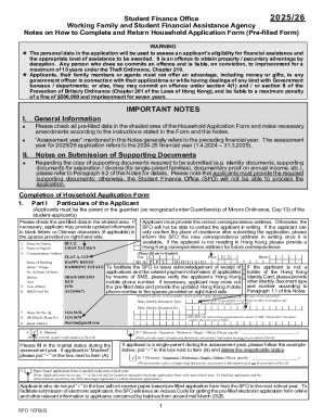 Hong Kong Household Application Form