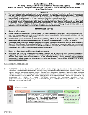 Student Finance Office Household Application Form