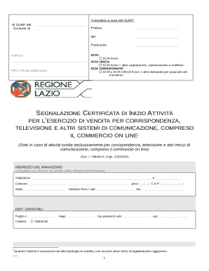 Italian Self-Certification for Online Sales