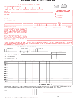 National Medical Aid Claim Form