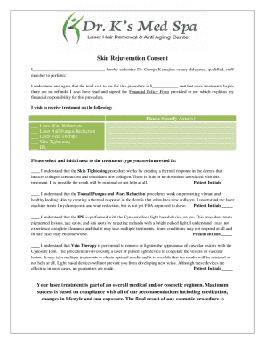 Skin Rejuvenation Consent Form