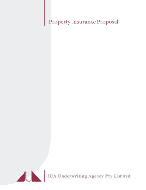 Property Insurance Proposal Form