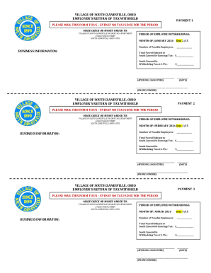 Employer’s Return of Tax Withheld