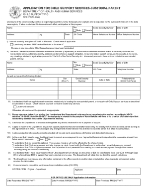 Child Support Services Application