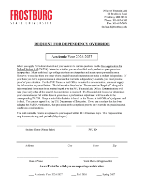 Request for Dependency Override