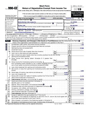 Form 990-EZ 2019