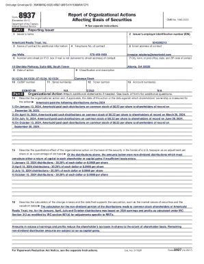 Form 8937 Report