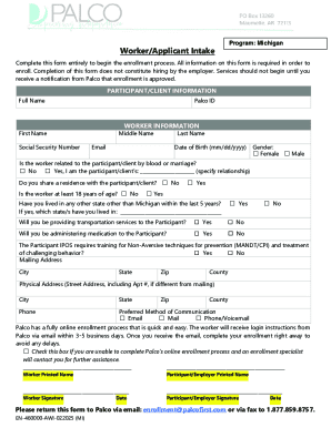 Michigan Worker Employment Packet