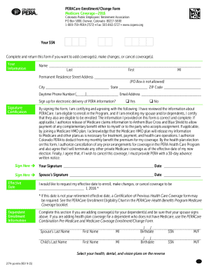 PERACare Enrollment/Change Form