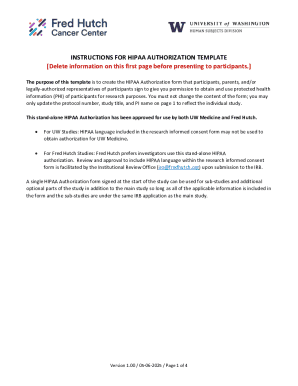 HIPAA Authorization Form