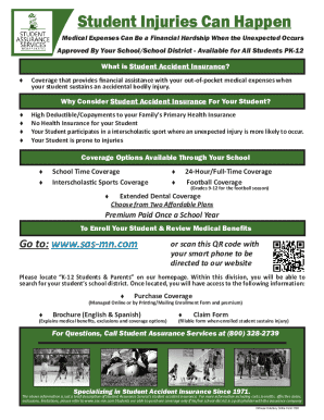 Student Accident Insurance Enrollment Form