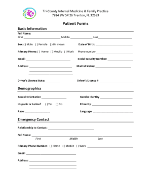Patient Intake Form