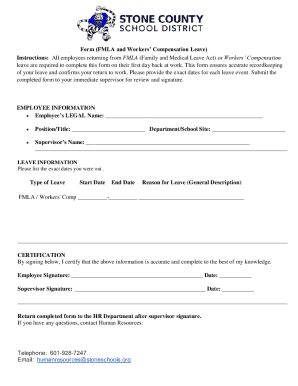 Employee Return from Leave Form