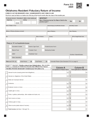 Oklahoma Resident Fiduciary Return of Income