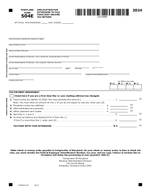 Maryland Fiduciary Income Tax Return Extension