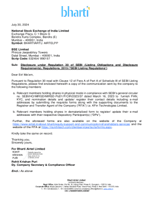 Bharti Airtel Nomination Form