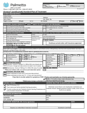 Ocrevus Treatment Order Form