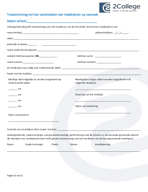 Medication Consent Form