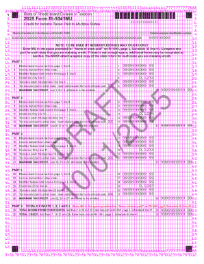 2025 Form RI-1041MU