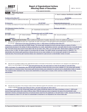 Form 8937 Report