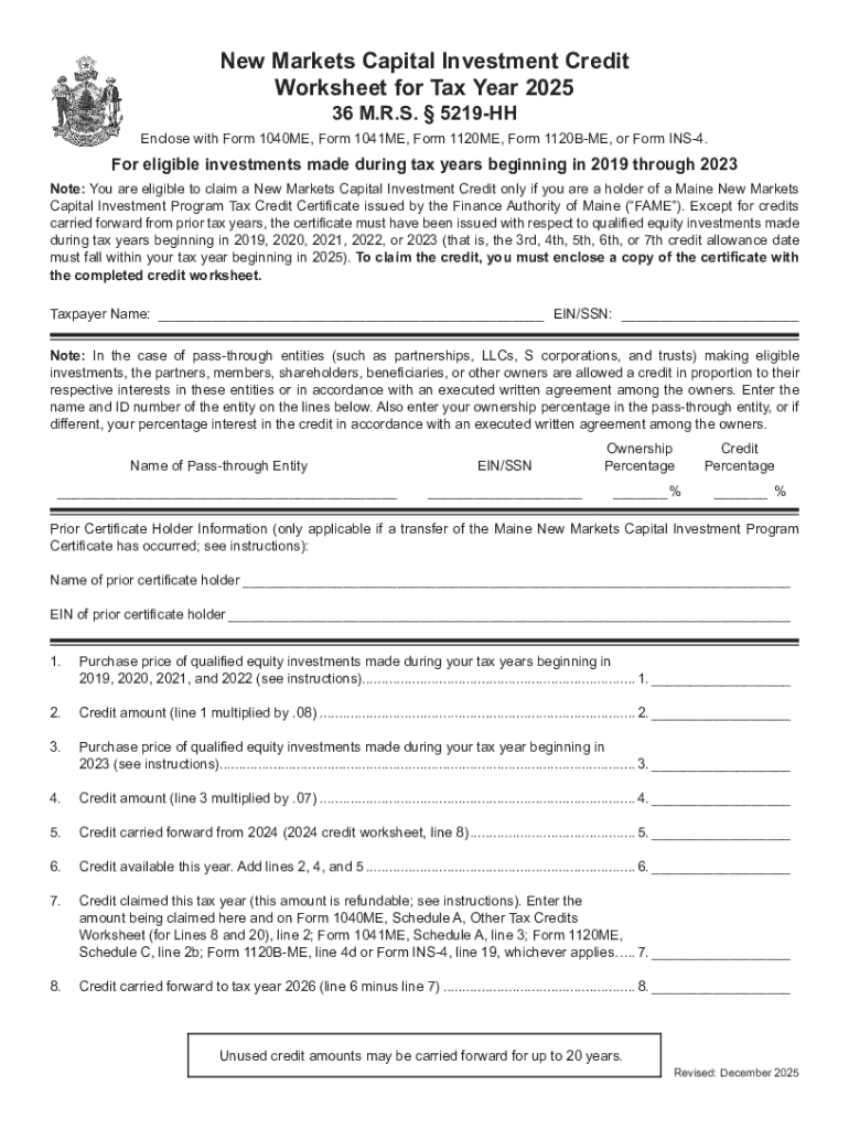 New Markets Capital Investment Credit Preview on Page 1