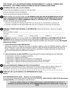 Authorization to Use and Disclose Health Information