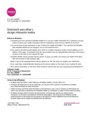 Ambetter Health Medical Information Authorization Form