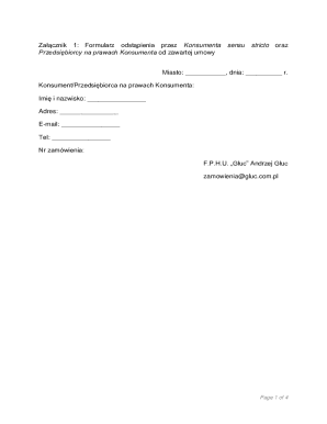 Polish Consumer Cancellation Form