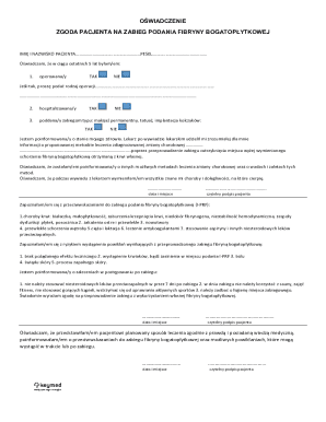 Patient Consent Form for PRF Injection