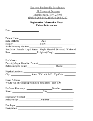 Patient Registration and Intake Form