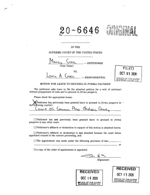 Motion for Leave to Proceed in Forma Pauperis