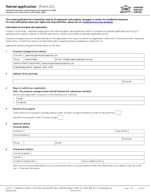 Rental Application Form 22