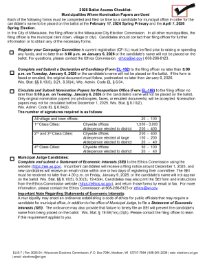 Wisconsin Declaration of Candidacy