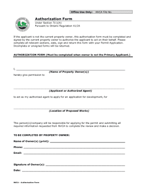 Authorization Form