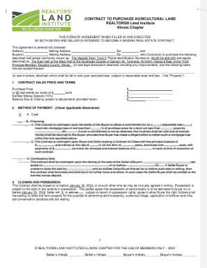 Illinois Agricultural Land Purchase Contract