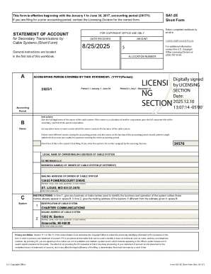 US Copyright Office Form SA1-2E