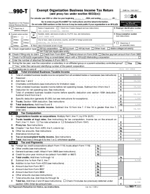 Form 990-T 2024