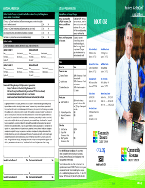 Business MasterCard Application Form