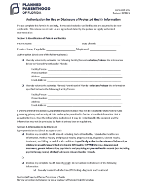 Authorization for Use or Disclosure of Protected Health Information