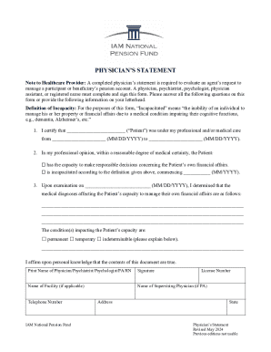 Physician’s Statement