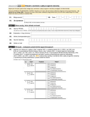 Poland Matura Exam Fee Waiver Application