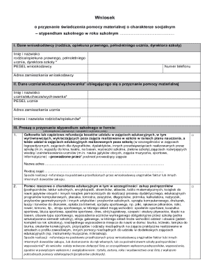 Polish School Grant Application Form