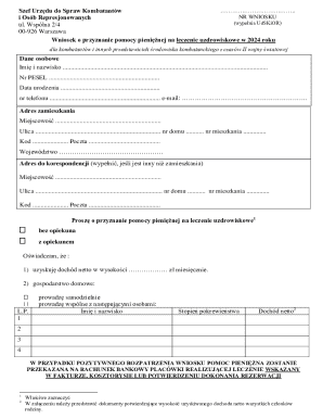 Poland Combatants Medical Treatment Grant Application