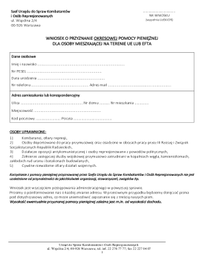 Poland Periodic Financial Assistance Application