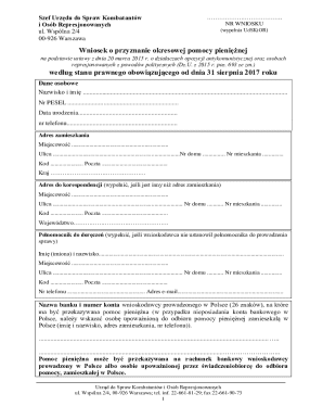 Poland Financial Assistance Application