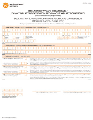 PPK Additional Contribution Declaration
