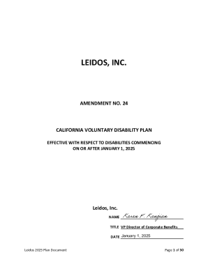 Leidos California Voluntary Disability Plan