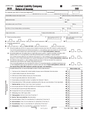California Form 568 2025
